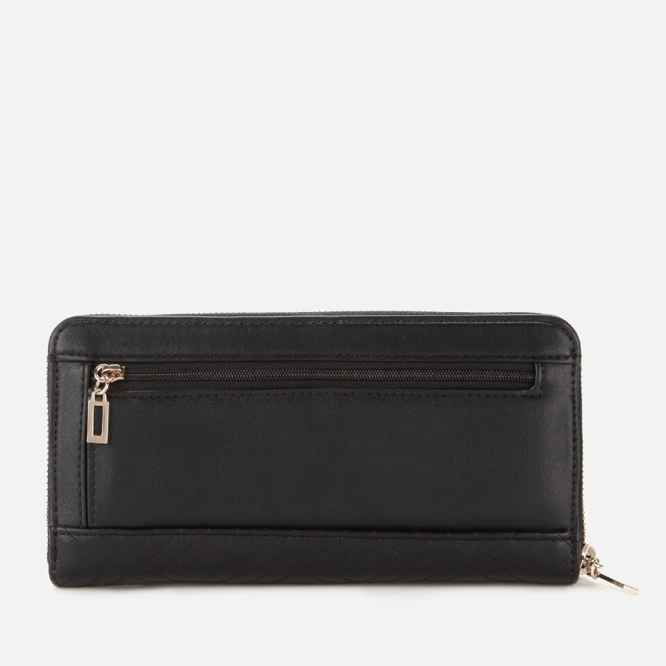 Guess Women's Janay Large Zip Around Wallet - Black