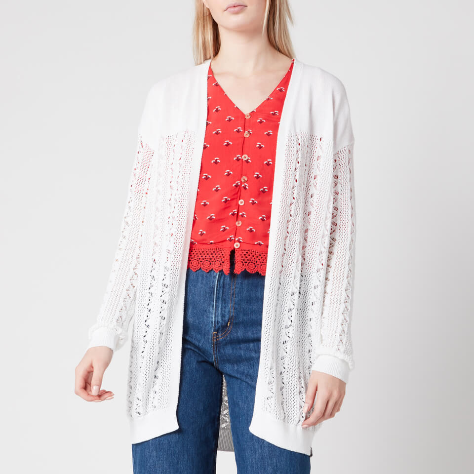 Superdry Women's Bella Pointelle Cardigan - Chalk White - UK 8