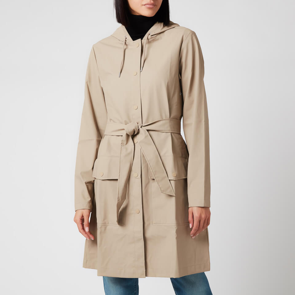 RAINS Women's Belt Jacket - Beige - M/L