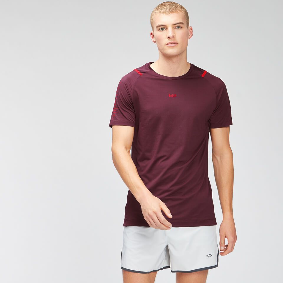 MP Men’s Velocity Short Sleeve T-Shirt – Vinröd – XS