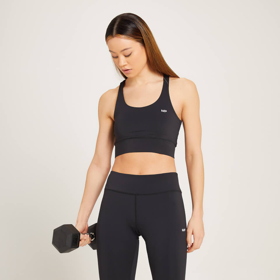 MP Linear Mark Training Sports Bra – Svart – XXS