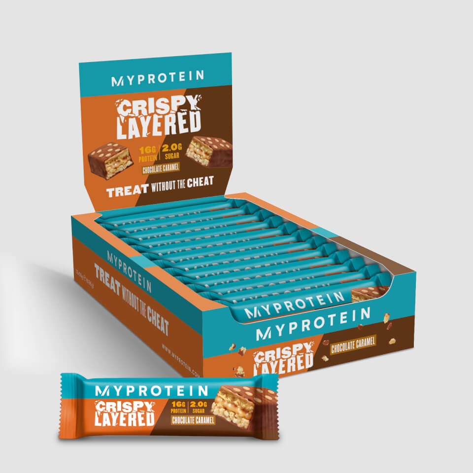 MyProtein Crispy Layered Bar – Choklad Karamell