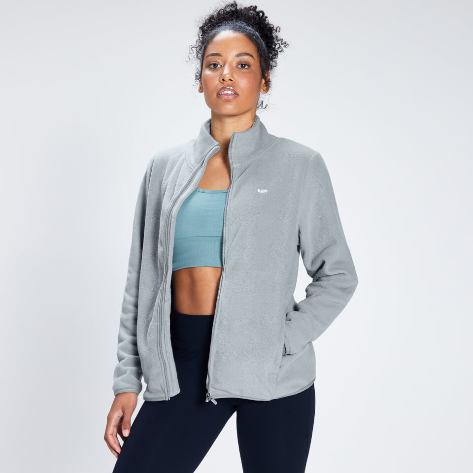 MP Women’s Essential Fleece Zip Through Jacket – Grå – XS