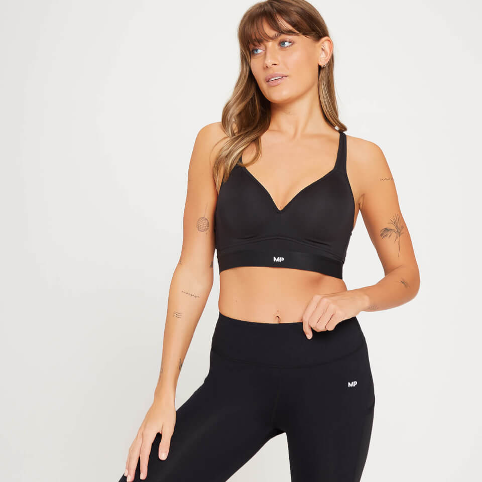MP High Support Moulded Cup Sports Bra – Svart – 30D