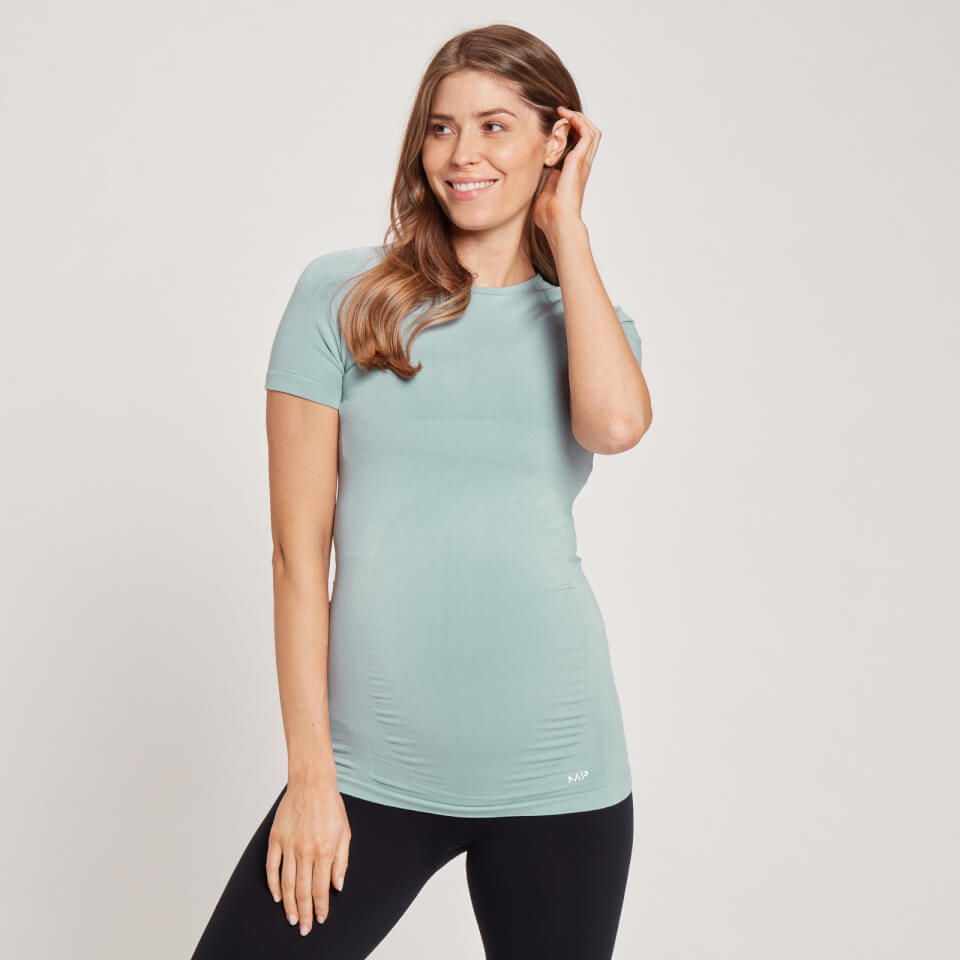 MP Maternity Seamless Short Sleeve T-Shirt – Ljusblå – XXS