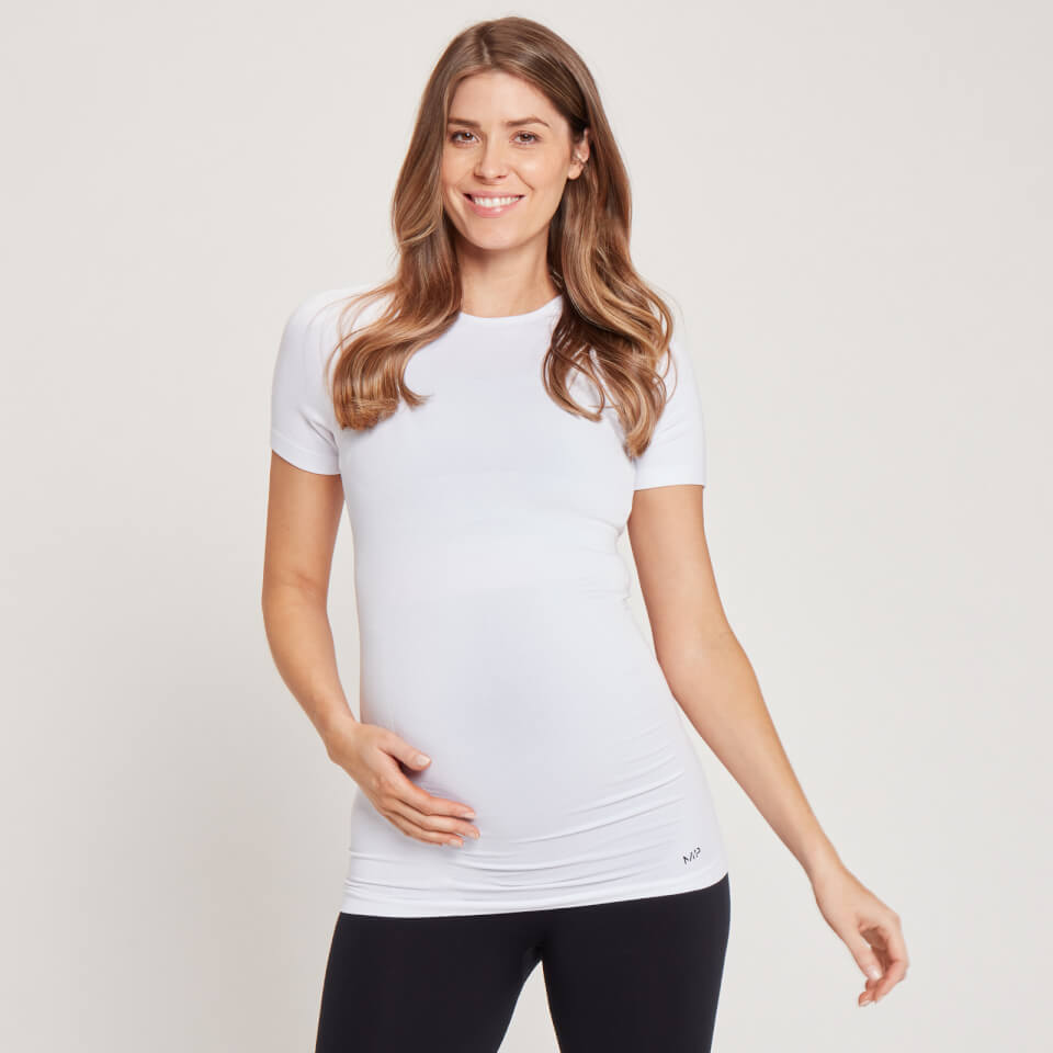 MP Maternity Seamless Short Sleeve T-Shirt – Vit – L