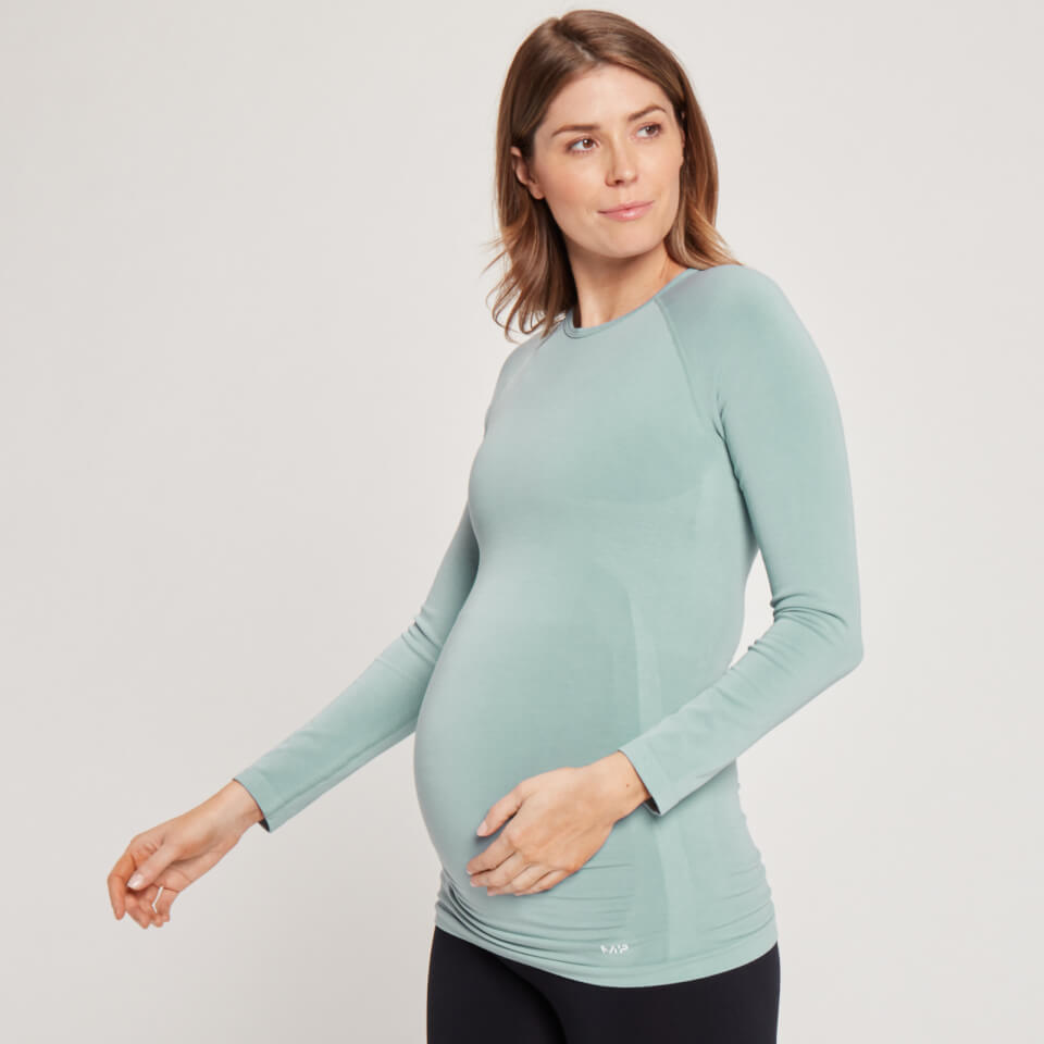 MP Maternity Seamless Long Sleeve T-Shirt – Ljusblå – XXS