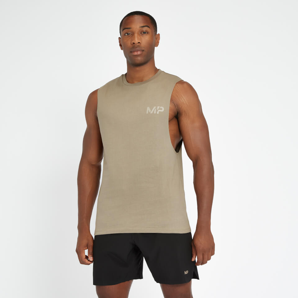 MP Adapt Washed Tank Top för män – Brindle – XS