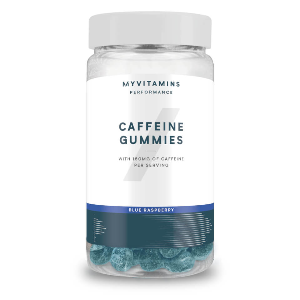 Caffeine Gummies – 60gummies – Blå Hallon