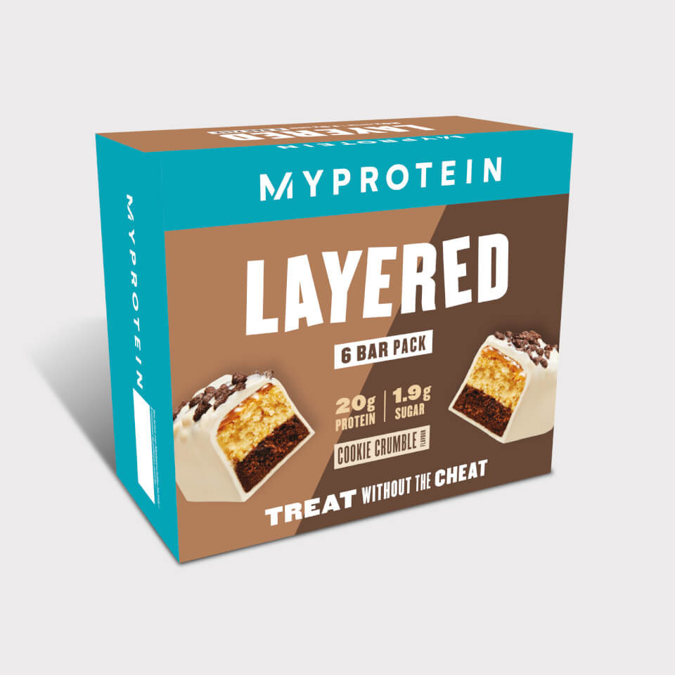 6 Layer Protein Bar – 6 x 60g – Cookie Crumble – NEW