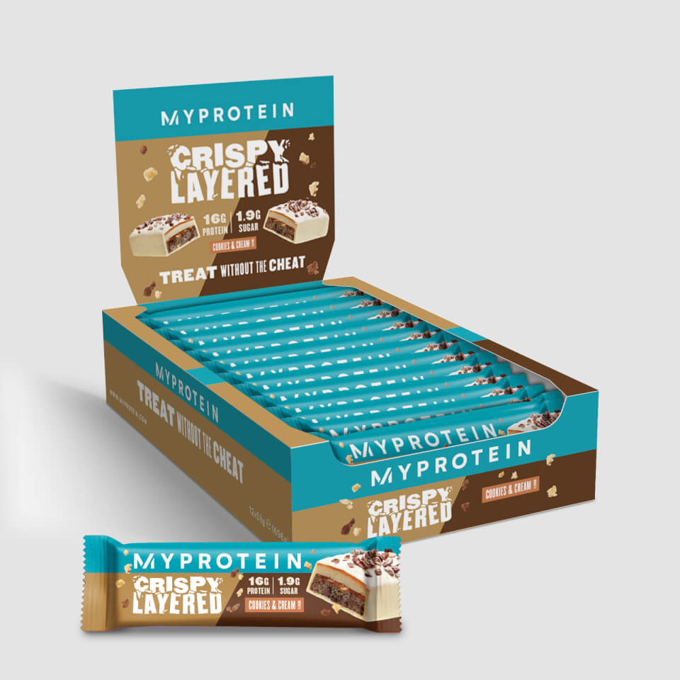 Crispy Layered Bar – 12x58g – Cookies and Cream