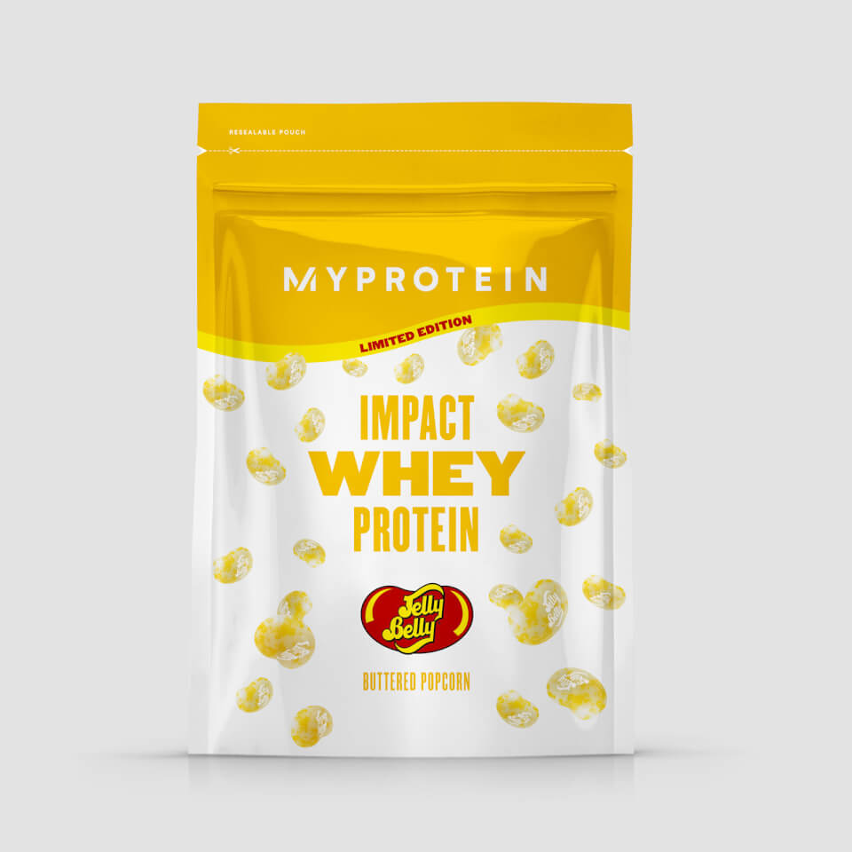 Vassleprotein – Impact Whey Protein – 1kg – Jelly Belly – Buttered Popcorn