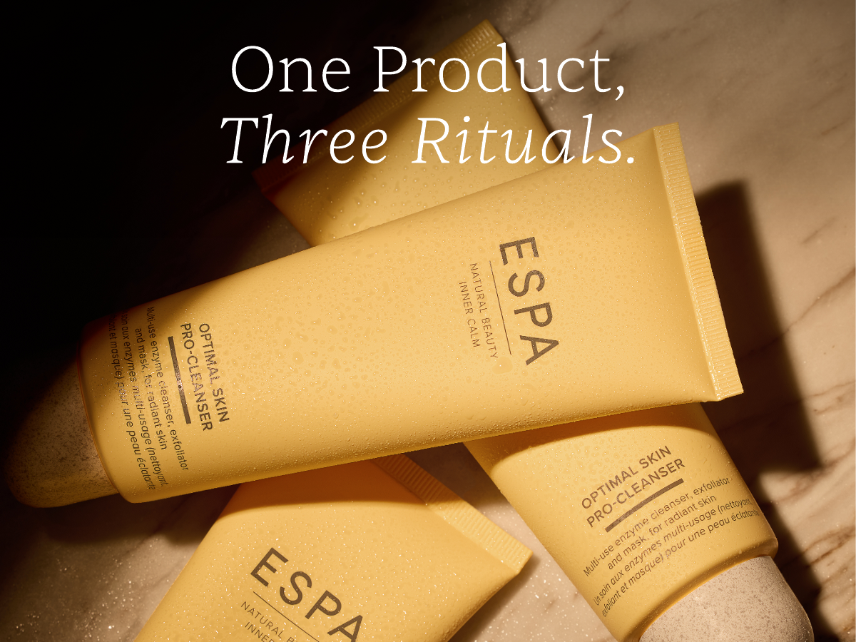 One Product, 3 rituals. Optimal Skin Pro-Cleanser