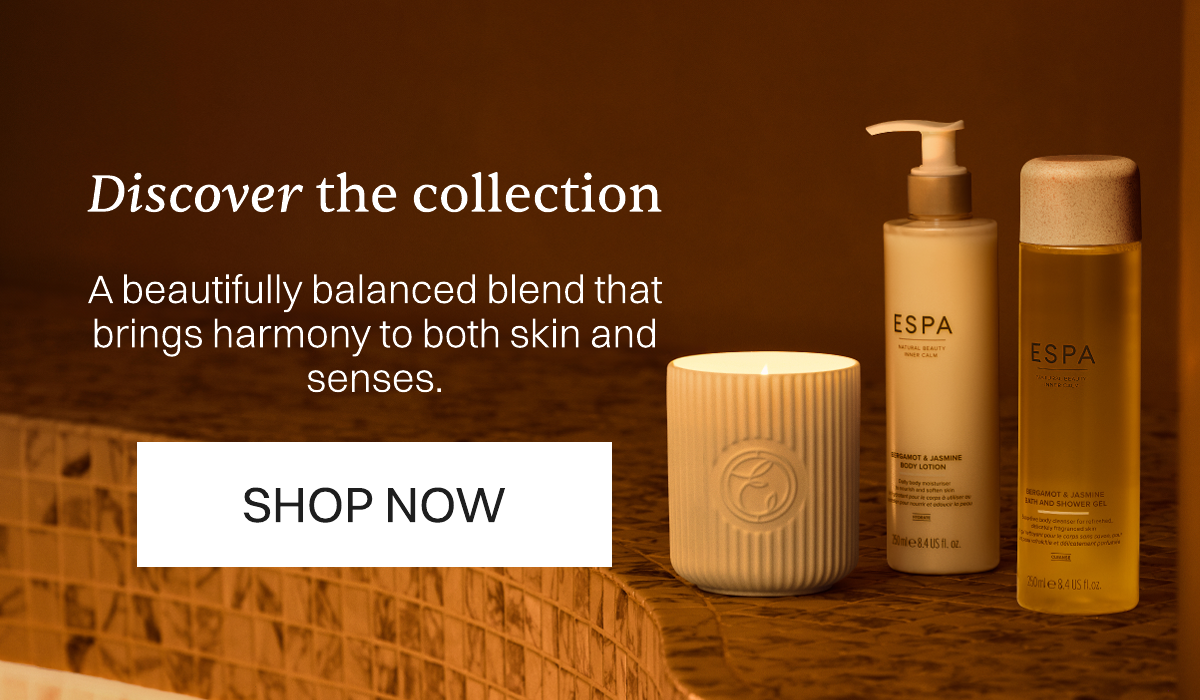 Discover the collection. A beautifully balanced blend that brings harmony to both skin and senses. SHOP NOW