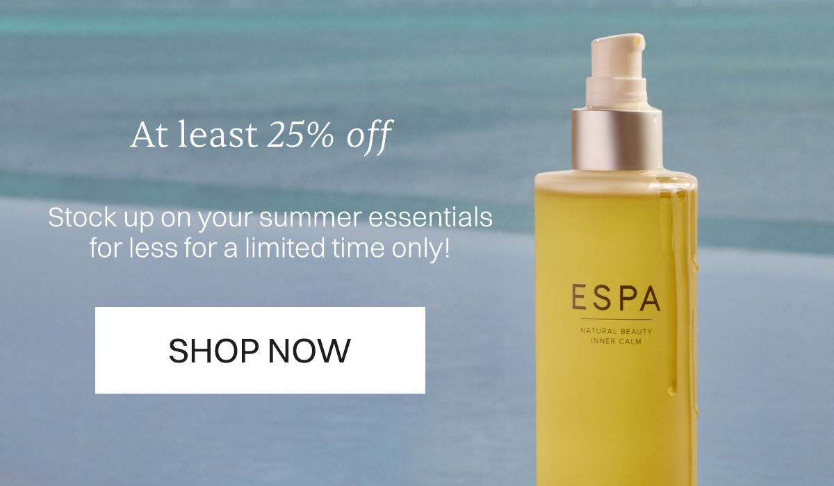 At least 25% off, stock up on your summer essentials for less for a limited time only! Shop now