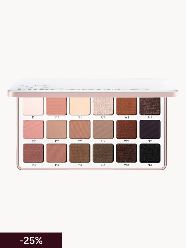 Natasha Denona Eye Sculpt Texture and Tone Eyeshadow Palette - Soft