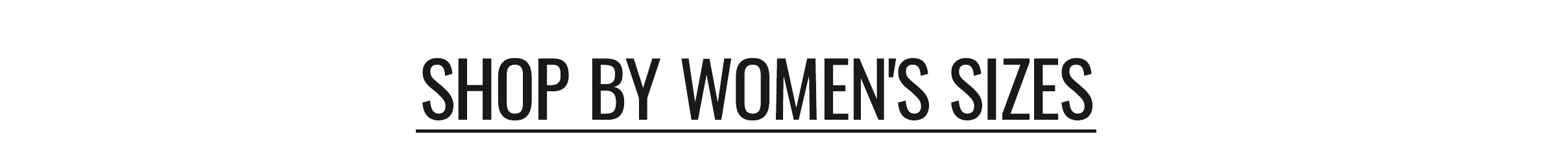 Shop by women's size