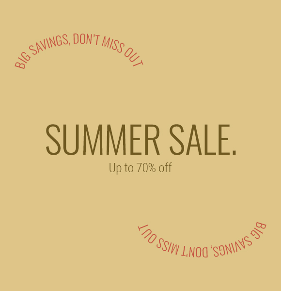 Summer sale up to 70% off