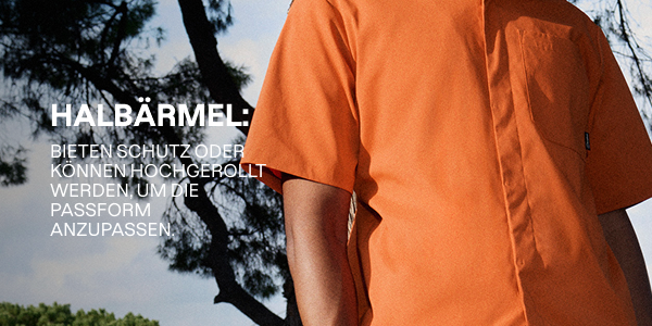 Explorer Kurzarm Hemdjacke für Herren - Orange