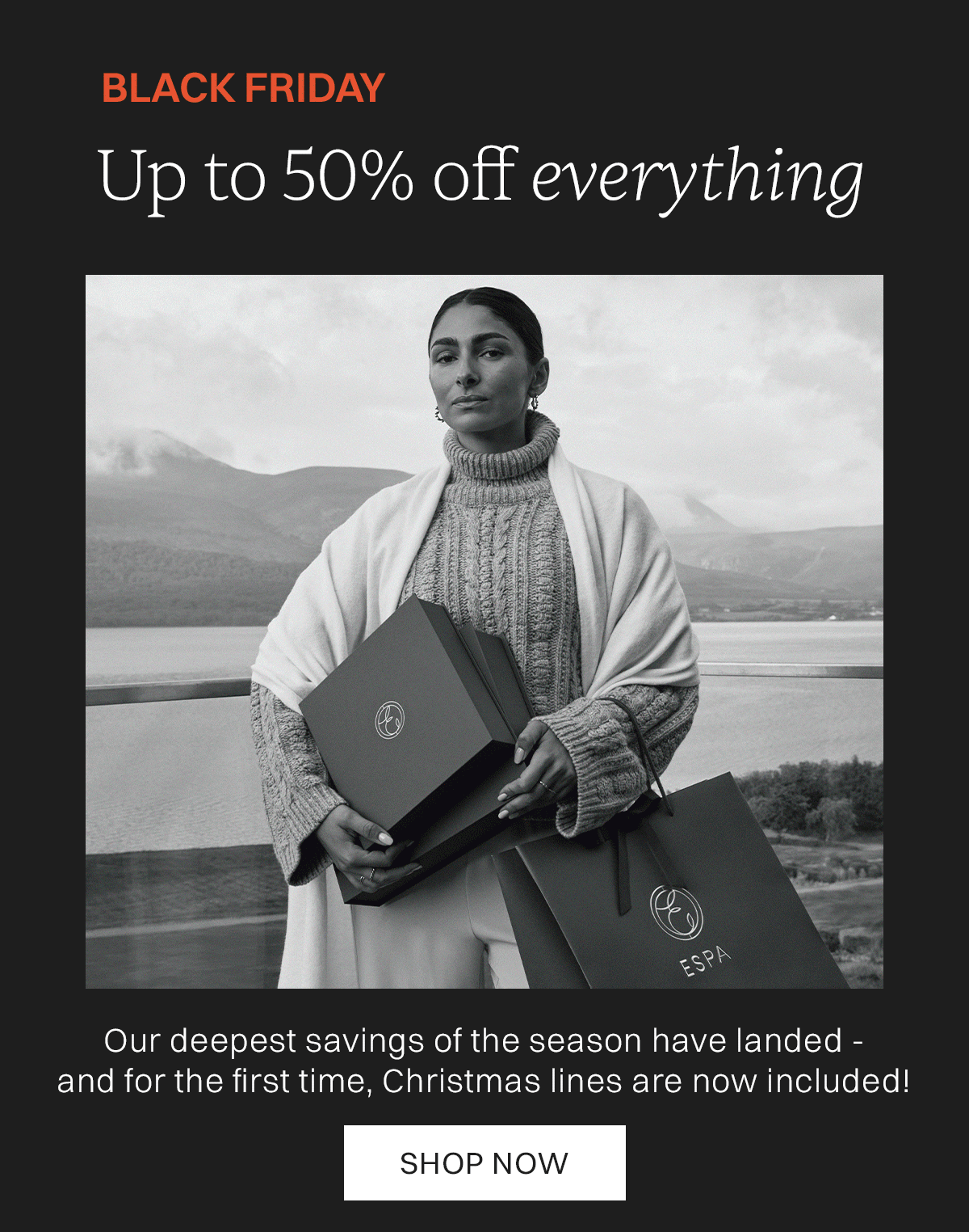 up to 50 percent off everything