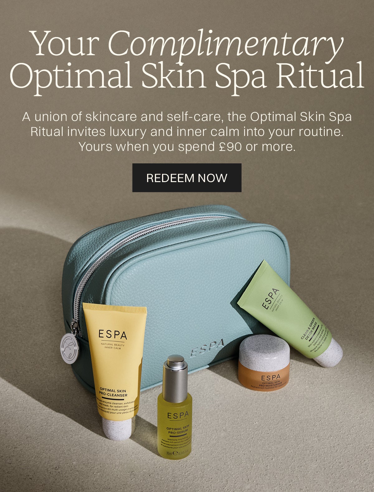 image of your complimentary gift optimal skin spa ritual