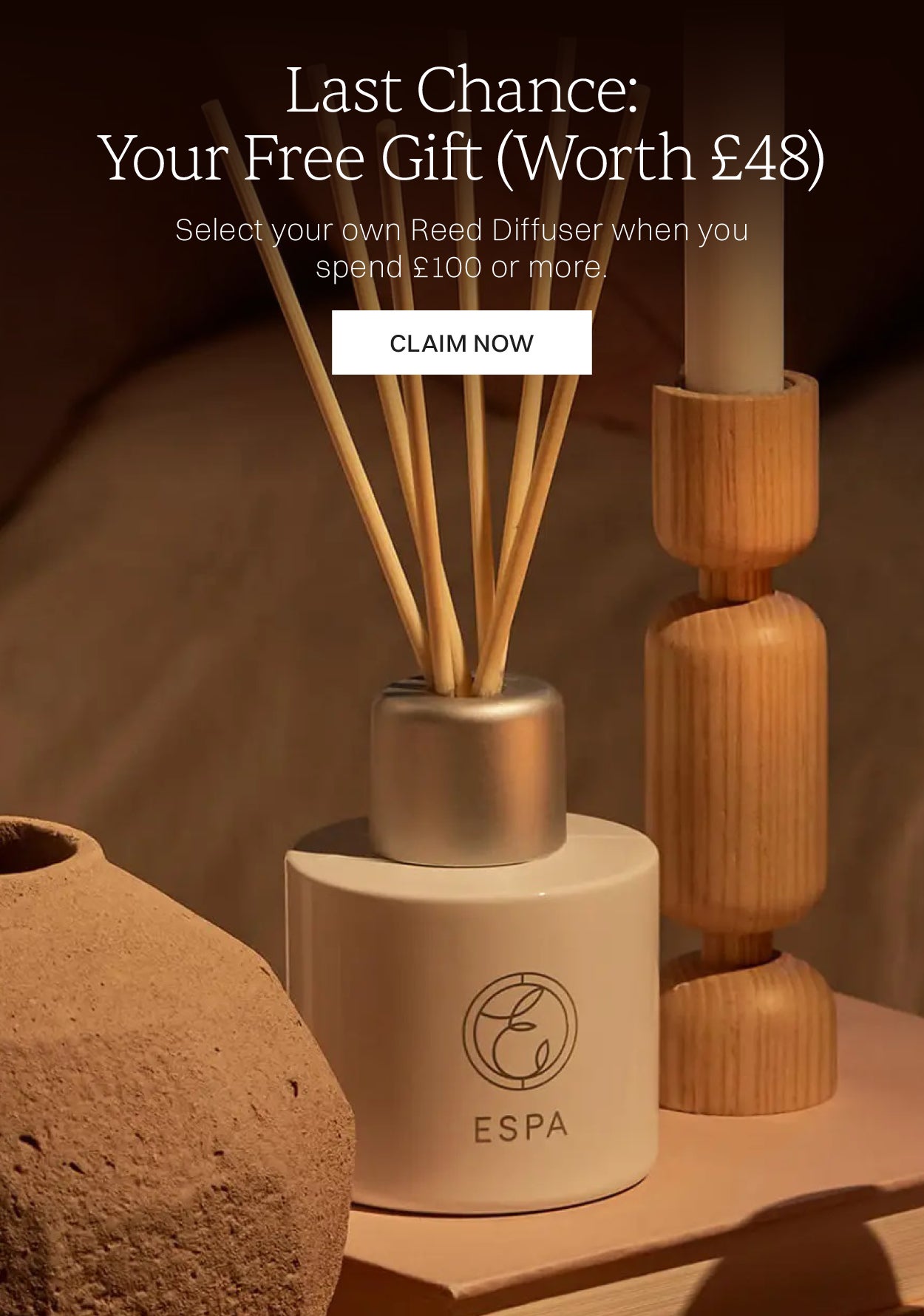 Last chance select your own reed diffuser when you spend 100