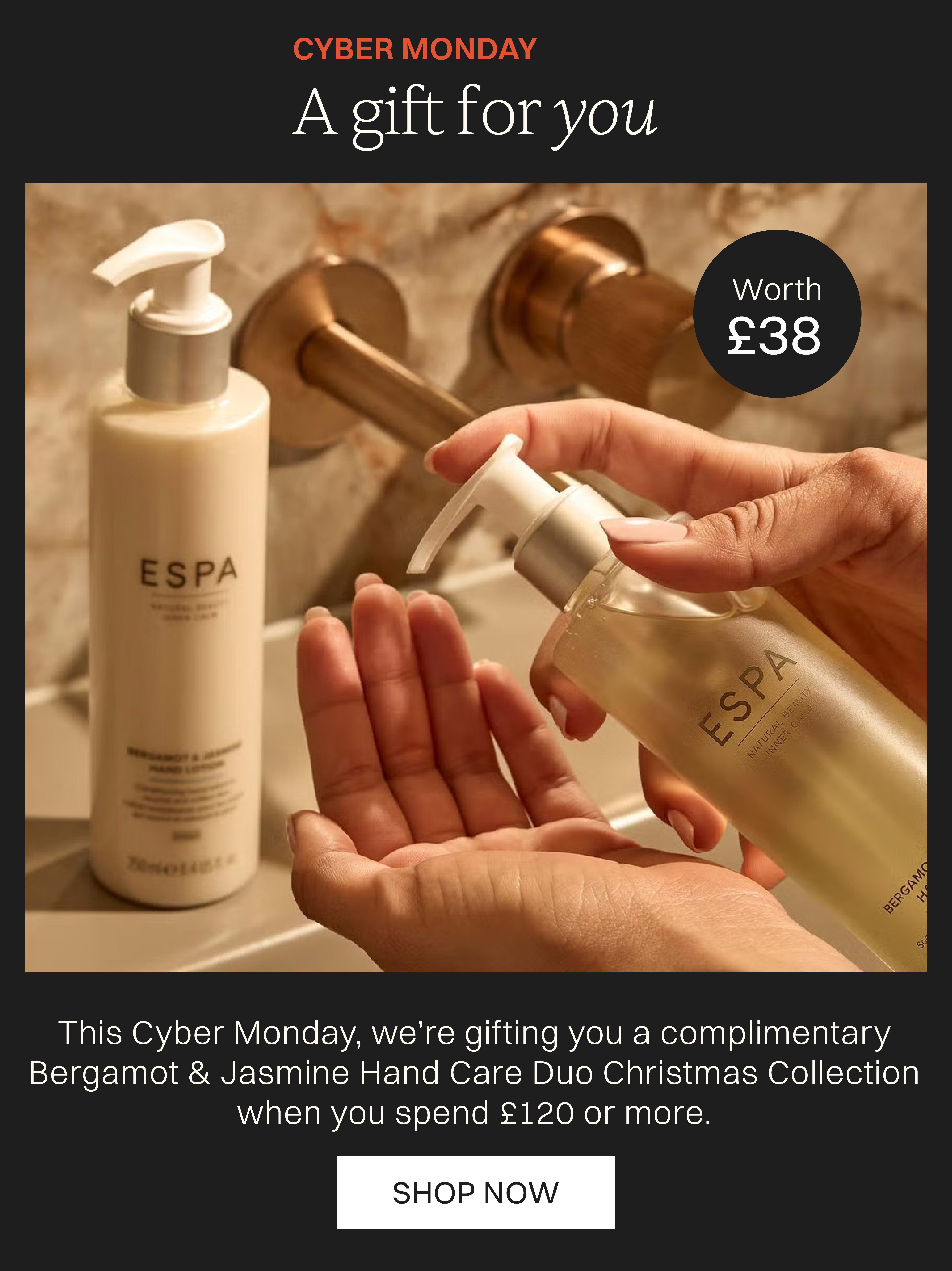 spend 120 gbp and receive a free gift