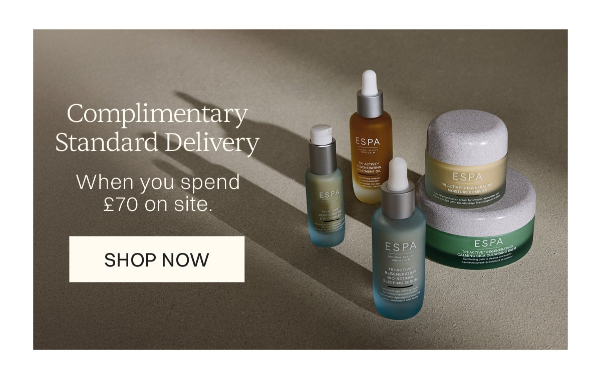 complimentary delivery when you spend 70 gbp on site