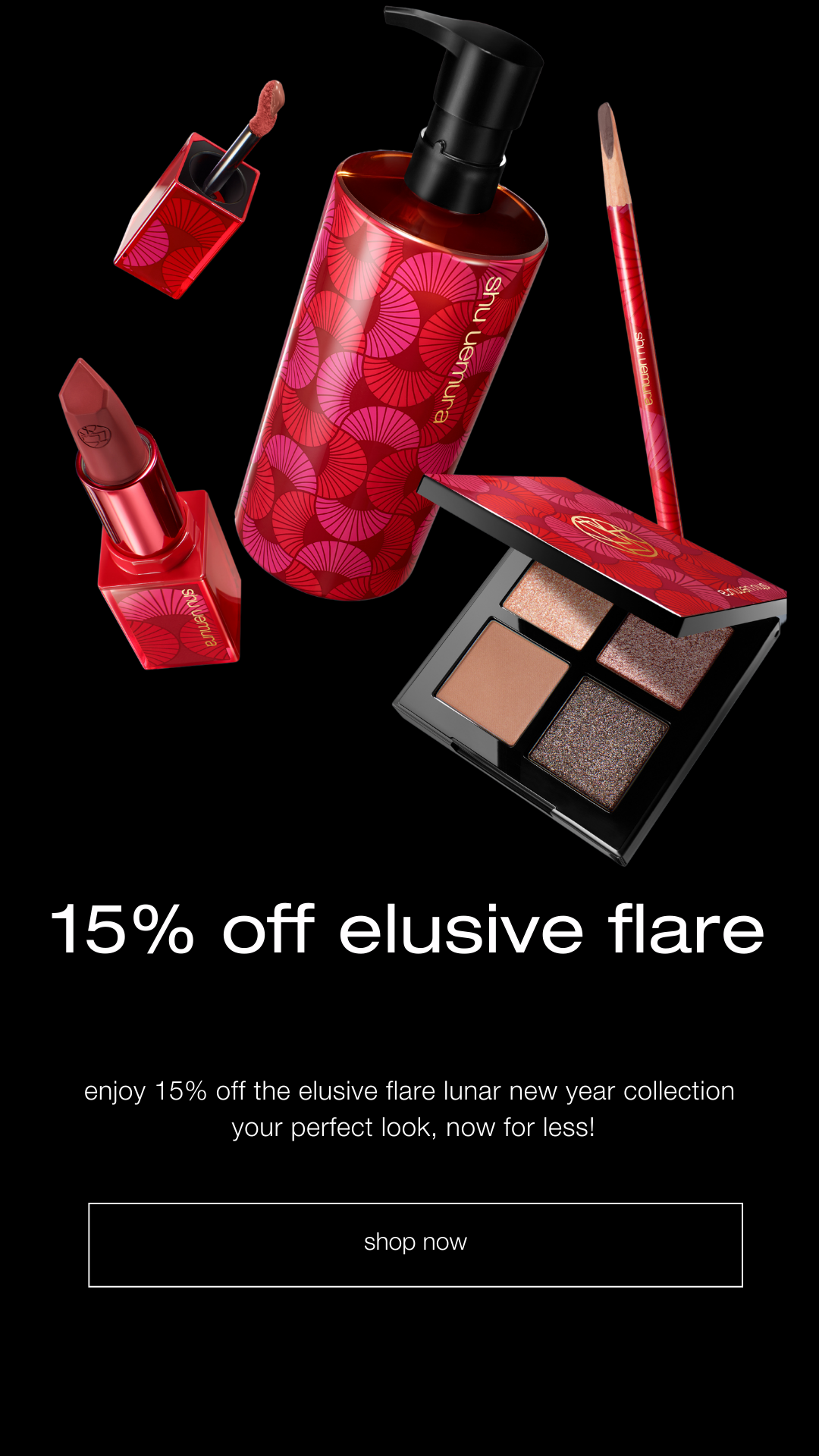 15% off  elusive flare