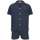 Derek Rose Men's Nelson 48 Shortie Pyjama Set - Navy