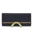 Ted Baker Women's Eloise Large Zip Textured Leather Clutch Bag - Dark Blue