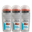 Image of L'Oréal Men Expert Fresh Extreme deodorante roll-on (50 ml) confezione da 3 3600521848289
