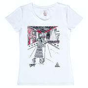 T-Shirt pour Femme Ben Mosely -Blanc - M/UK 12 - Blanc