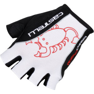 Castelli Rosso Corsa Pave Classic Gloves - White/Black