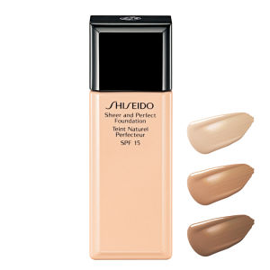 Base Sheer and Perfect com FPS 15 da Shiseido (30 ml)