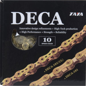 Taya Deca 101UL 116L 10 Speed Bicycle Chain - Ti-Gold