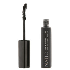 Natio Maximum Curl Water Resistant Mascara -ripsiväri - Blackest Black (10ml)