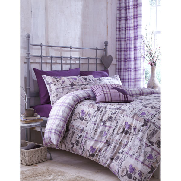 Catherine Lansfield Stag Collectables Bedding Set Heather Homeware