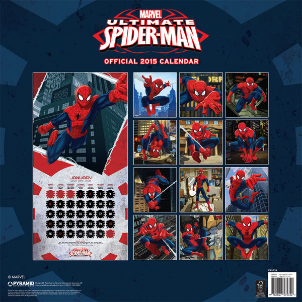Marvel SpiderMan Official Calendar Merchandise Zavvi