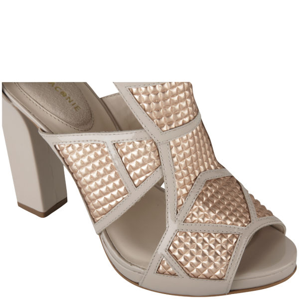 Kat Maconie Women's Geri Patent/Metallic Leather Heels Rose Gold