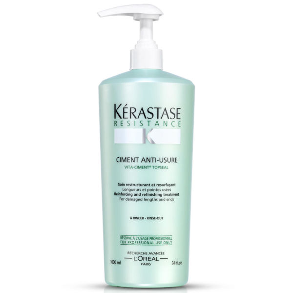 Kérastase Resistance Ciment Anti Usure (1000ml) with Pump | Free ...
