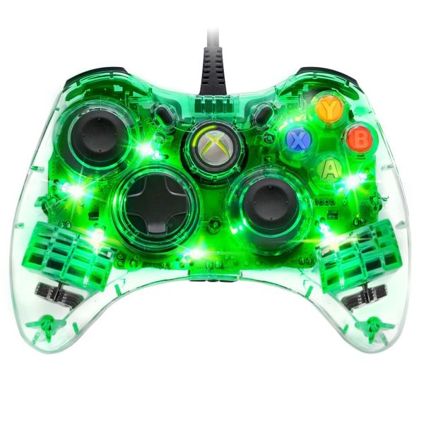 AfterGlow Wired Xbox 360 Controller – Green Games Accessories | Zavvi