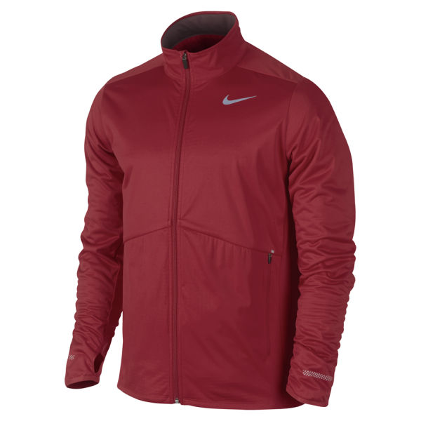 Nike Men's Element Shield Full Zip Running Jacket Gym Red Sports