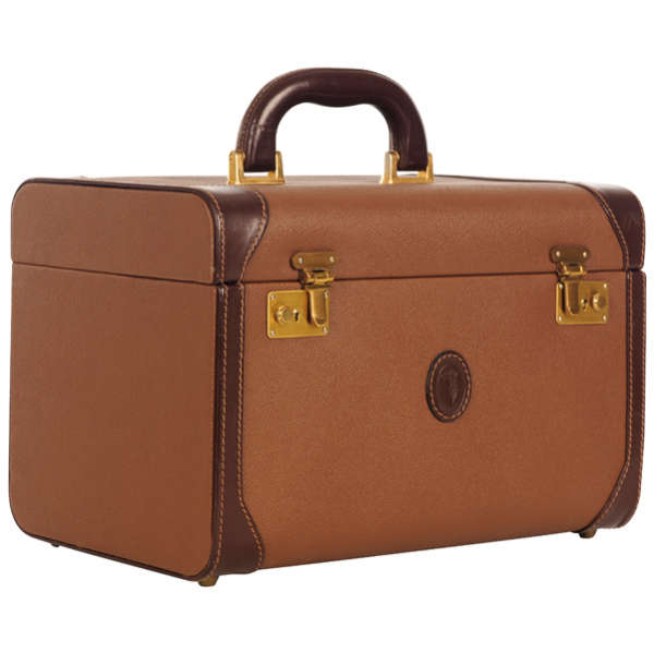 Trussardi Vintage Leather Vanity Case