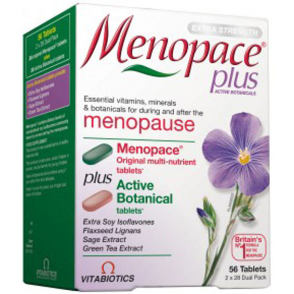 Vitabiotics Menopace Plus With Active Botanicals (2 X 28 Tablets)