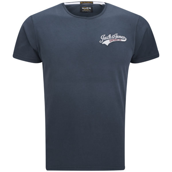 Jack & Jones Vintage Men's Access T-Shirt - Navy Clothing | Zavvi