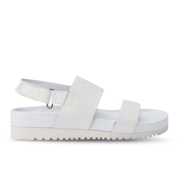 Senso Women's Iggy Leather Slide Sandals - White | FREE UK Delivery ...