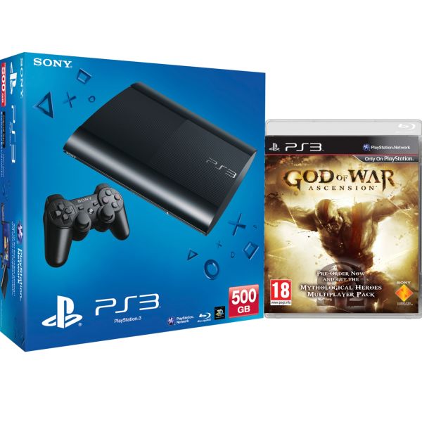 PS3: New Sony PlayStation 3 Slim Console (500 GB) - Black ...