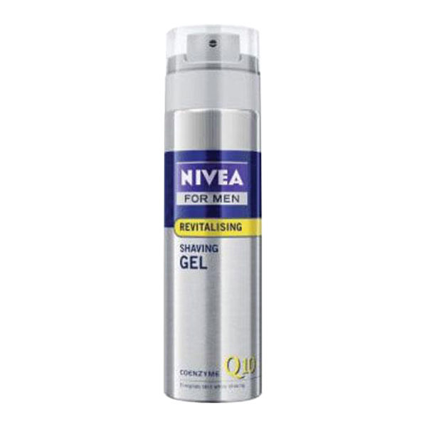 NIVEA FOR MEN Q10 REVITALISING SHAVING GEL (200ML)