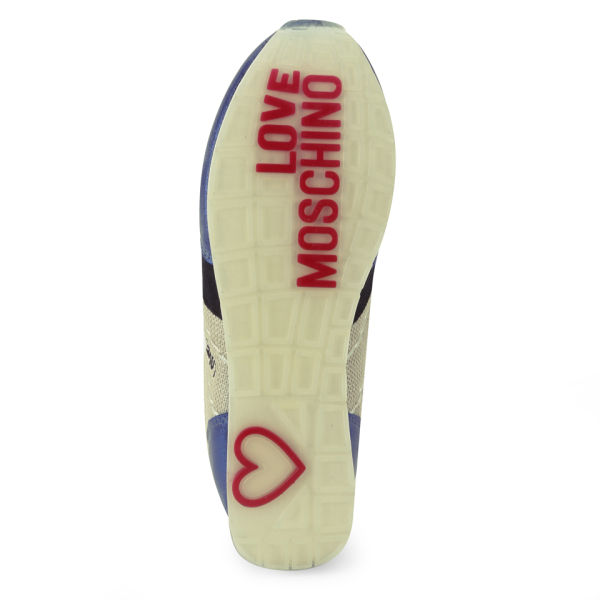 Love Moschino Women's Running Trainers - Blue | FREE UK Delivery | Allsole